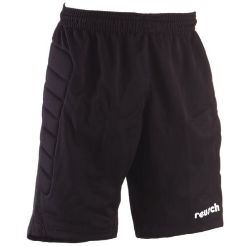 Reusch YOUTH Cotton Bowl GK Shorts- Black (Front)