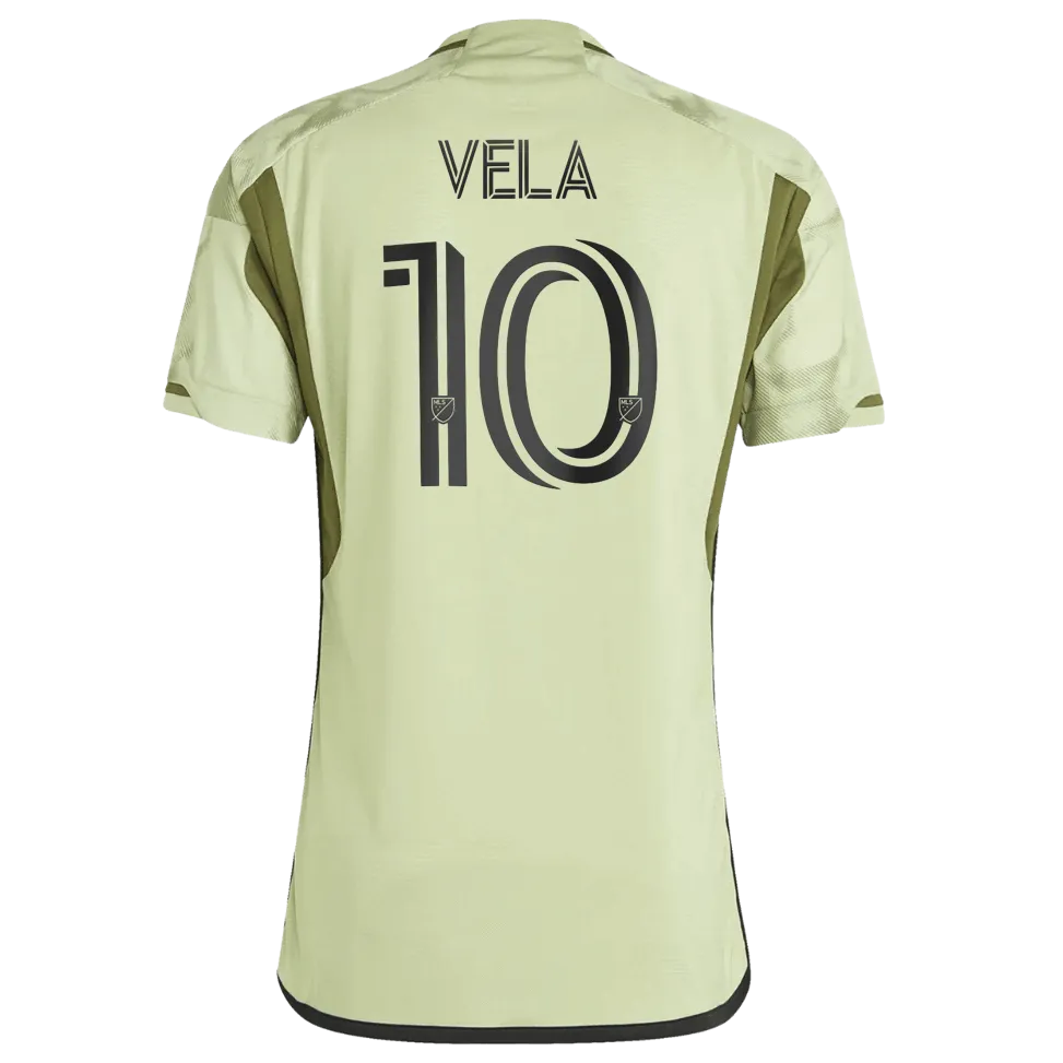 adidas 2023-24 LAFC Authentic Away Jersey - Magic Lime-Tent Green