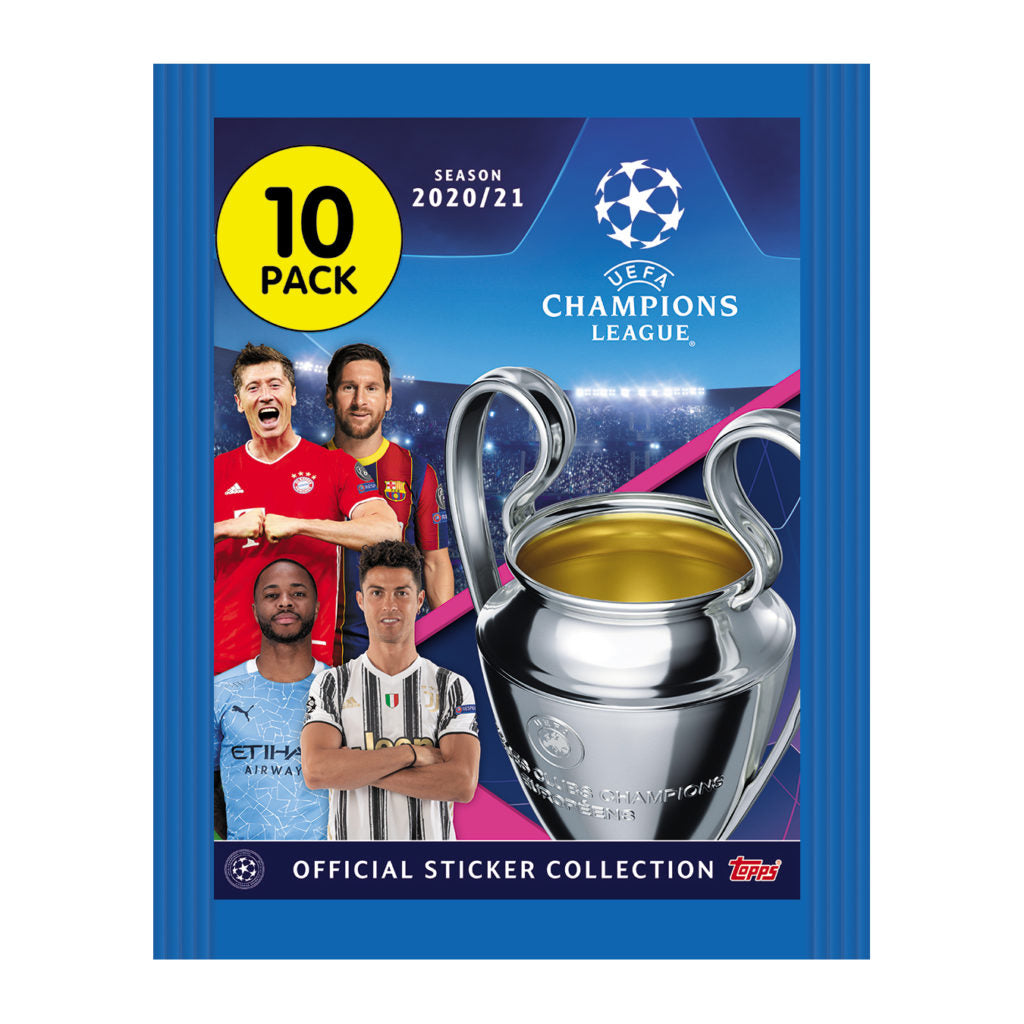 2020-21 Topps Champion League Stickers Packet (10 Stickers EA)