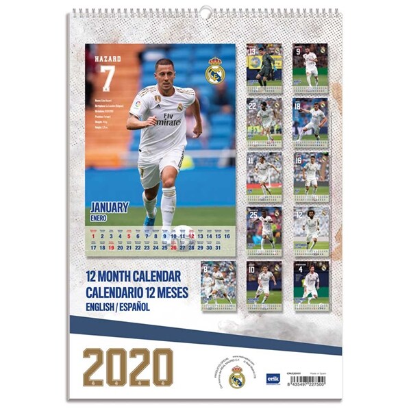 Real Madrid 2020 Calendar