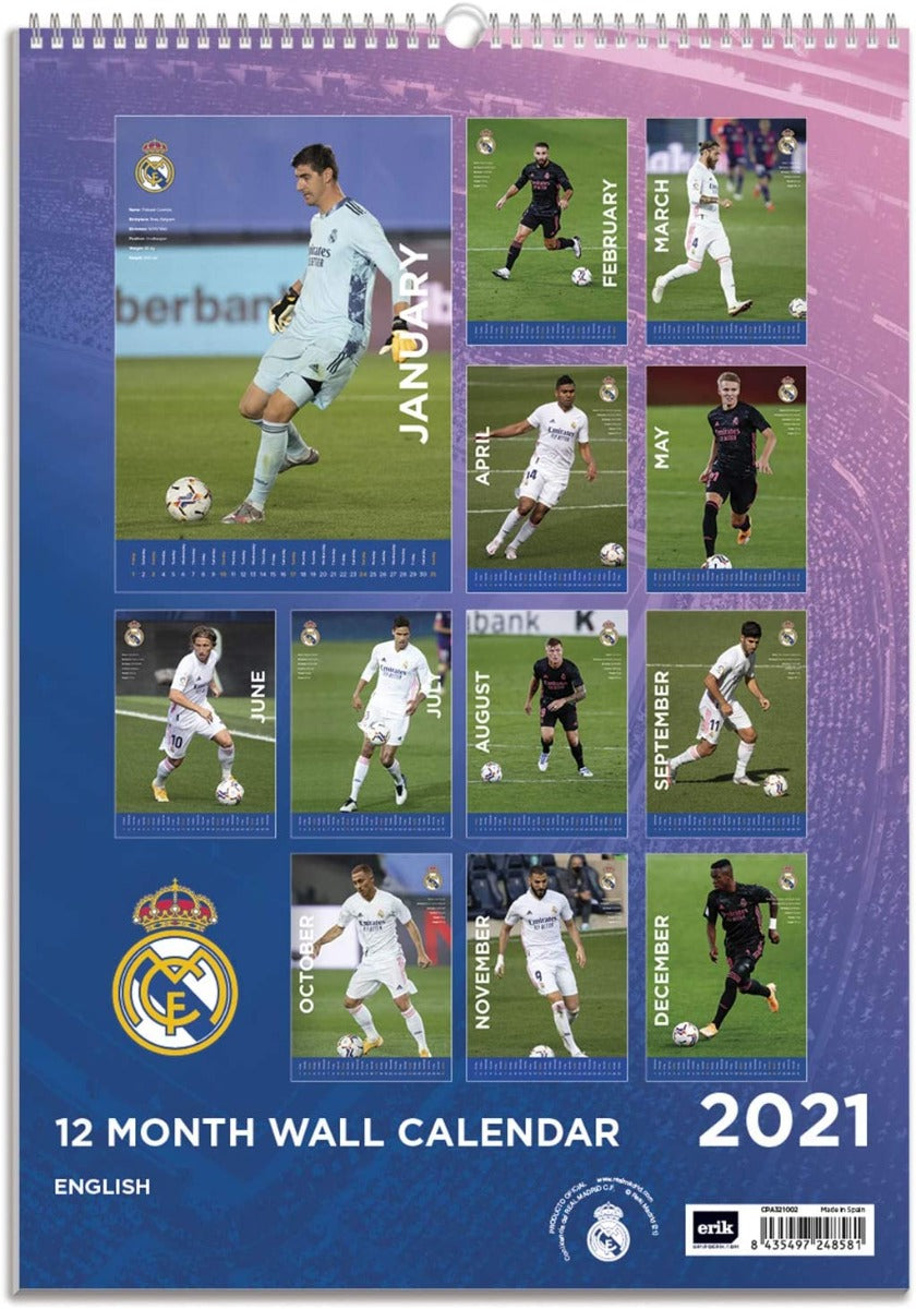 Real Madrid 2021 Official Calendar
