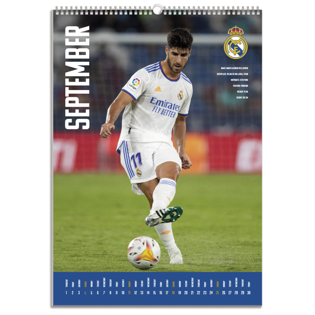 Real Madrid 2022 Official Calendar (individual)