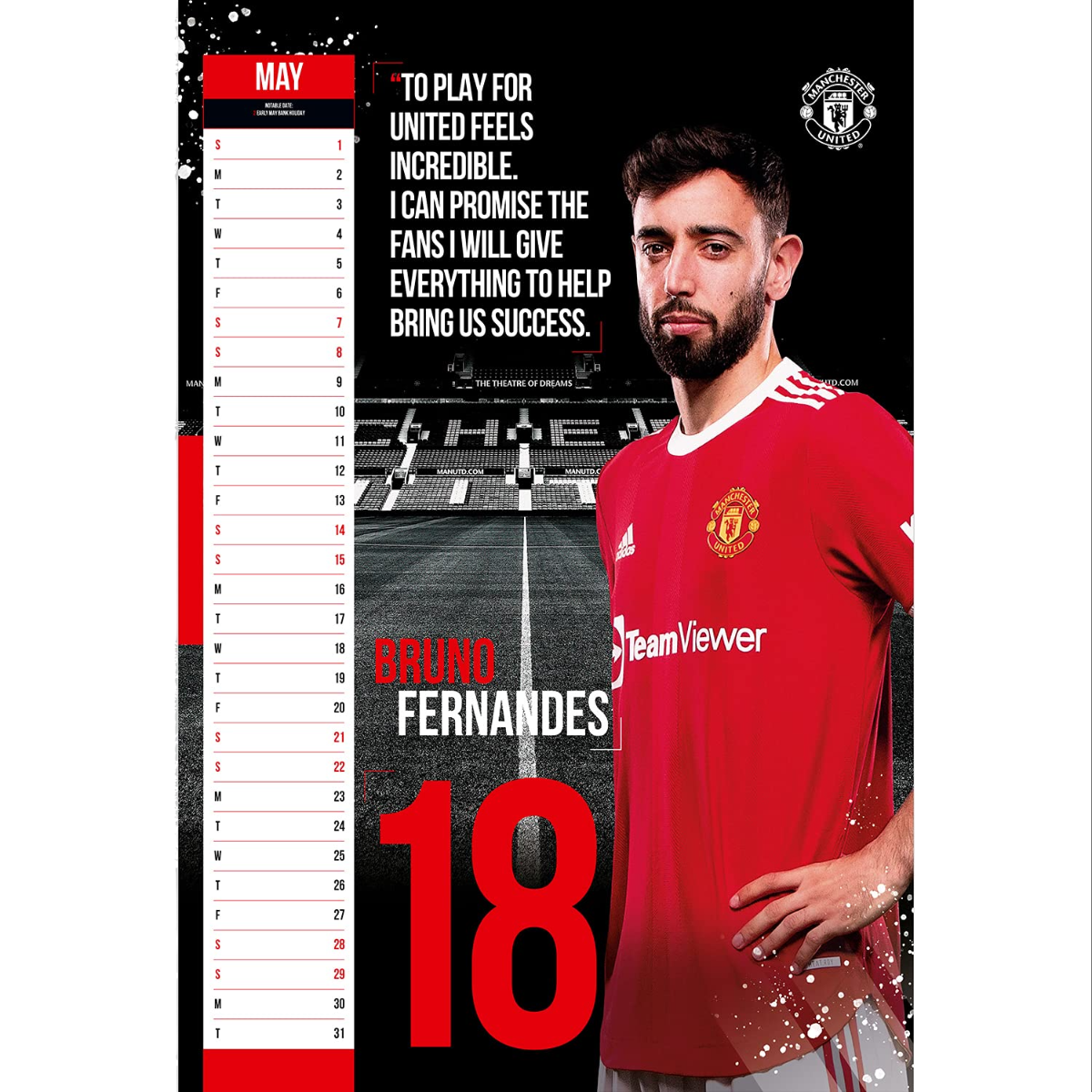 Manchester United 2022 Official Calendar (Individual 3)