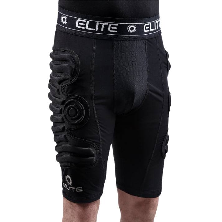 Elite Sport Elite Sport Basic Defensive Shield Youth Compression Shorts -Black (Front)