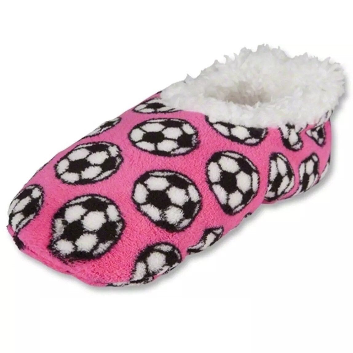Snoozies Children Foot Covering - Pink-White-Black