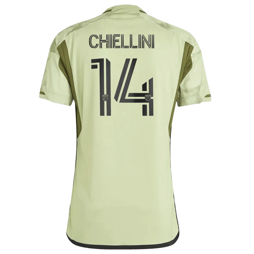 adidas 2023-24 LAFC Authentic Away Jersey - Magic Lime-Tent Green