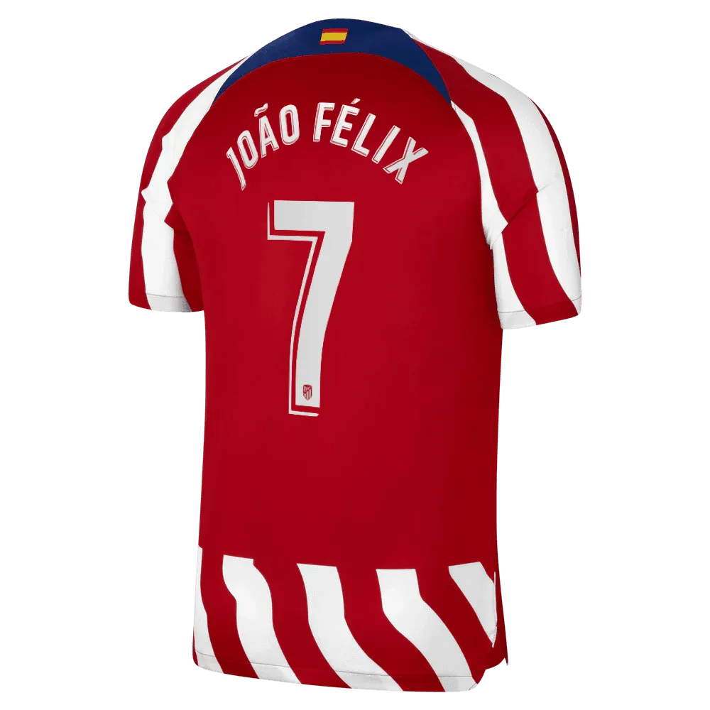 Nike 2022-23 Atletico Madrid Home Jersey - White-Red
