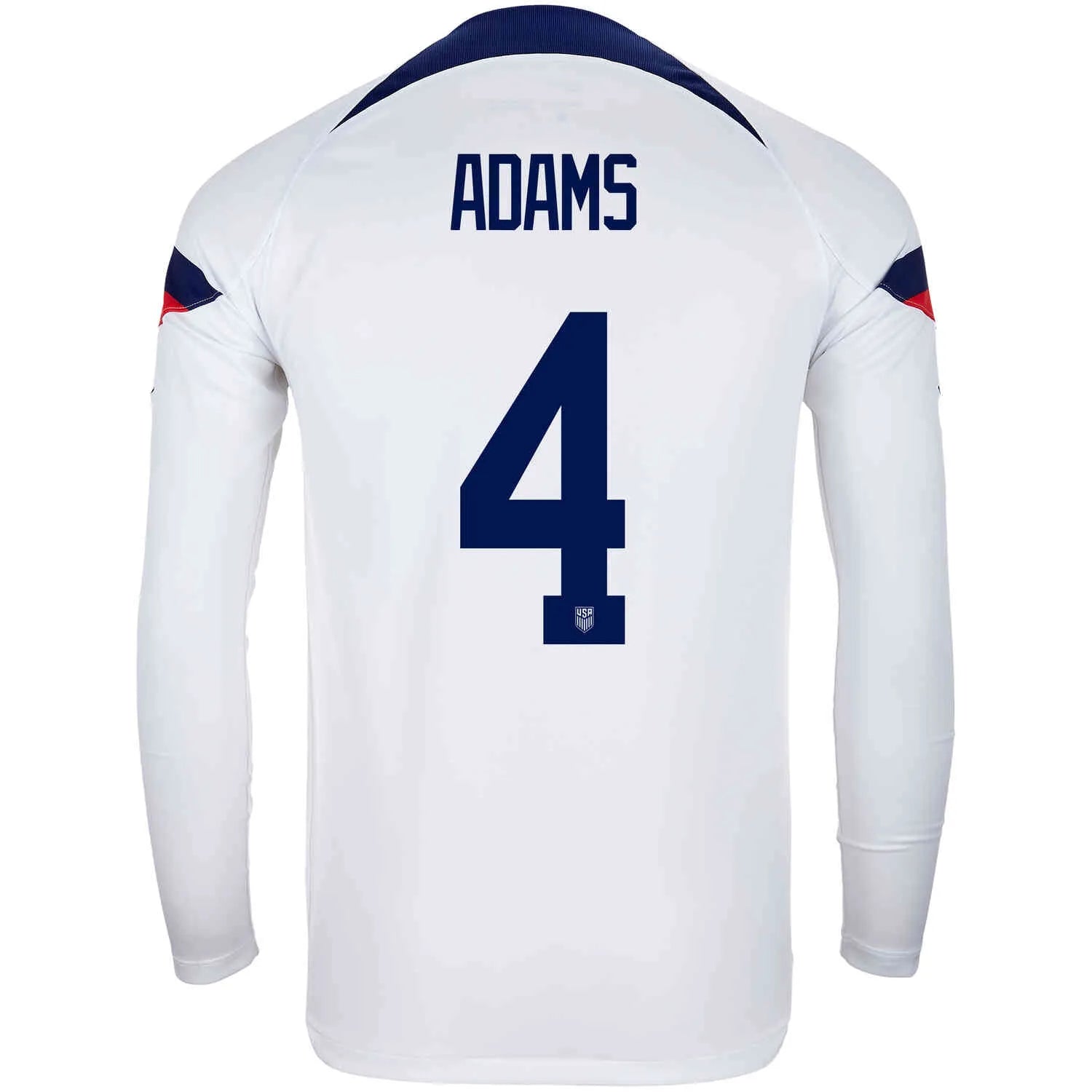 Nike 2022-23 USA Home Long Sleeve Jersey White-Loyal Blue