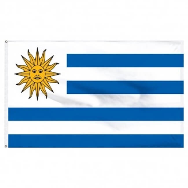 3x5 Country Flag - Uruguay (Front)