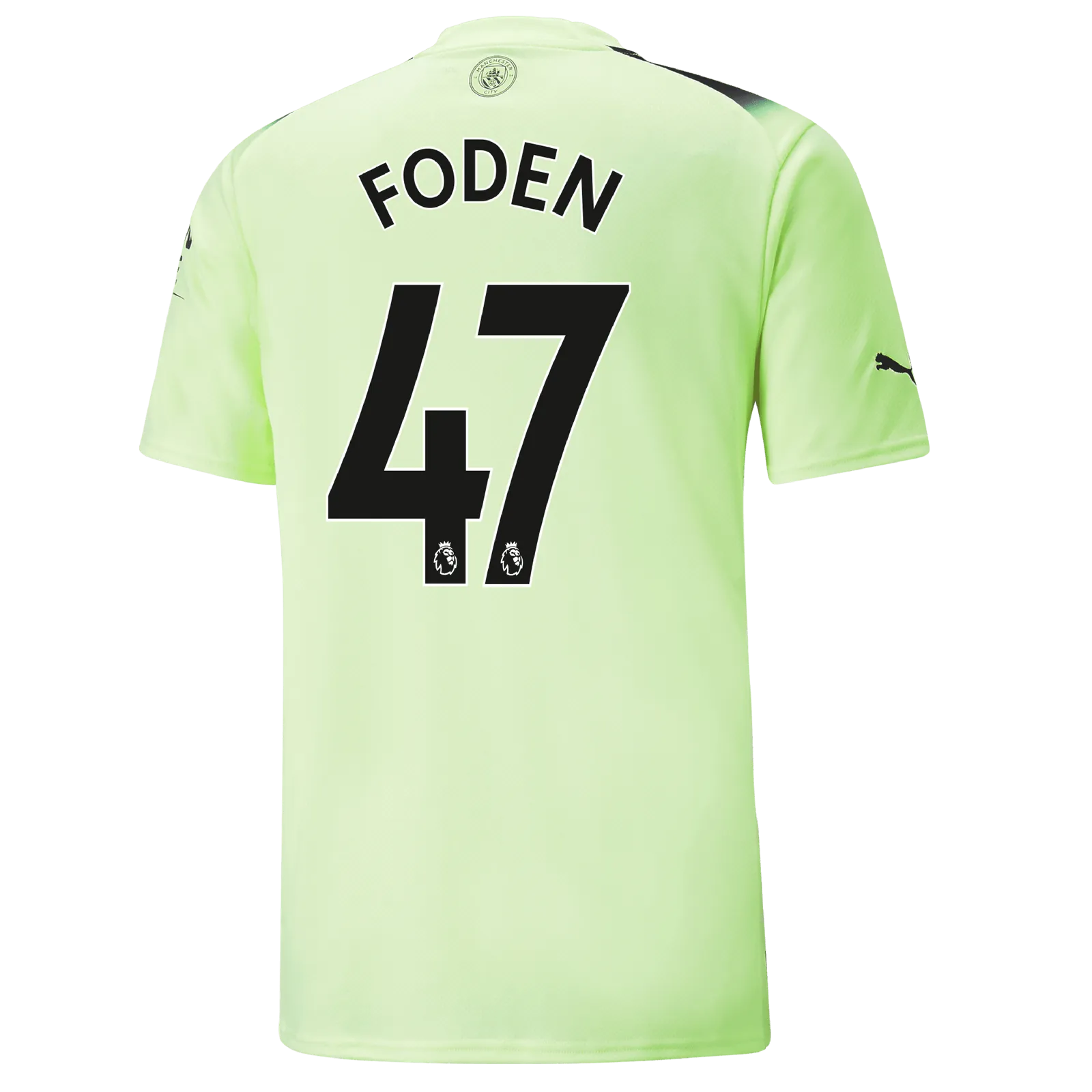 Puma 2022-23 Manchester City Third Jersey - Fizzy Light-Parisian Night
