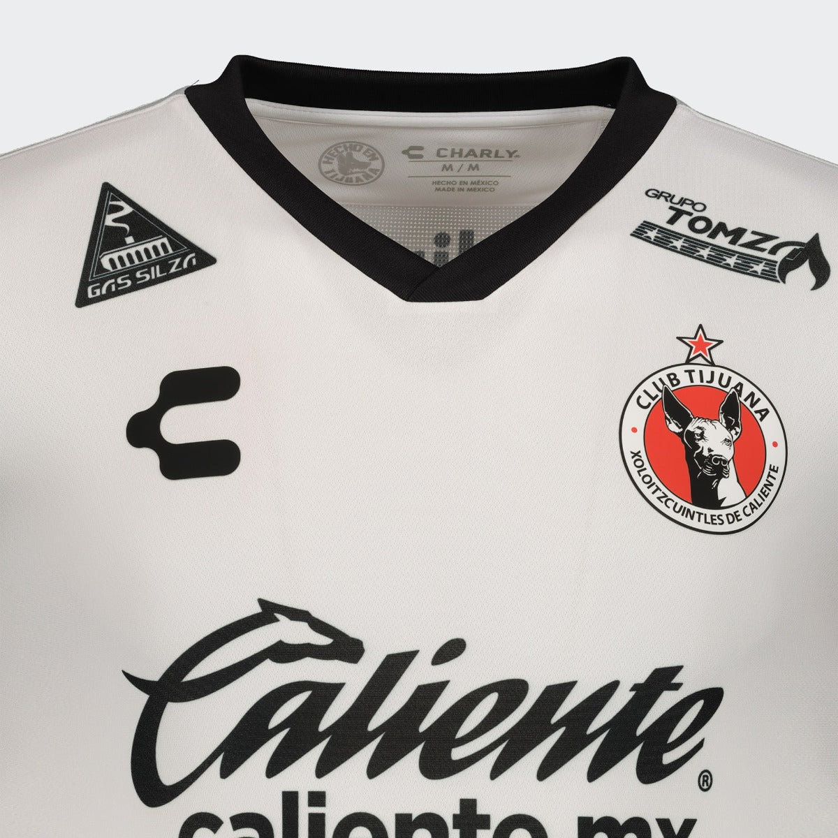 Charly 2021-22 Club Tijuana Away Jersey - White-Black (Detail 1)