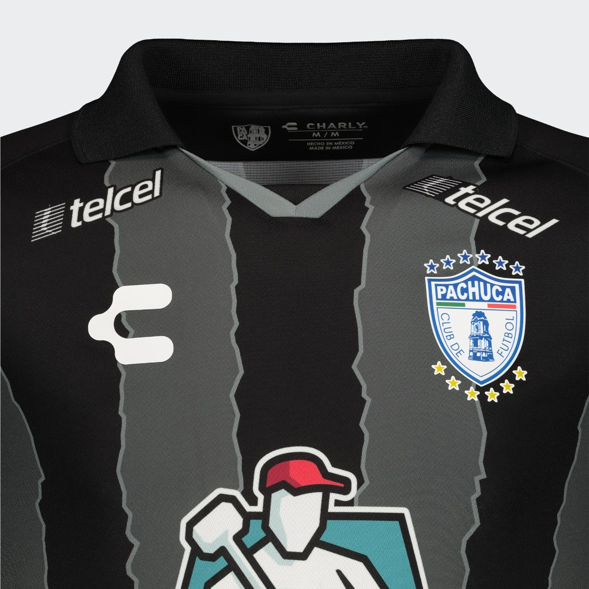 Charly 2021-22 Pachuca Away Jersey - Black (Detail 1)