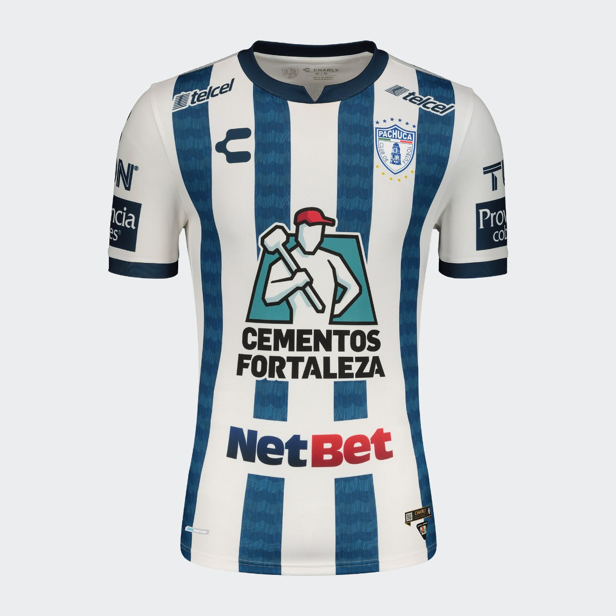 Charly 2021-22 Pachuca Home Jersey - White-Blue (Front)