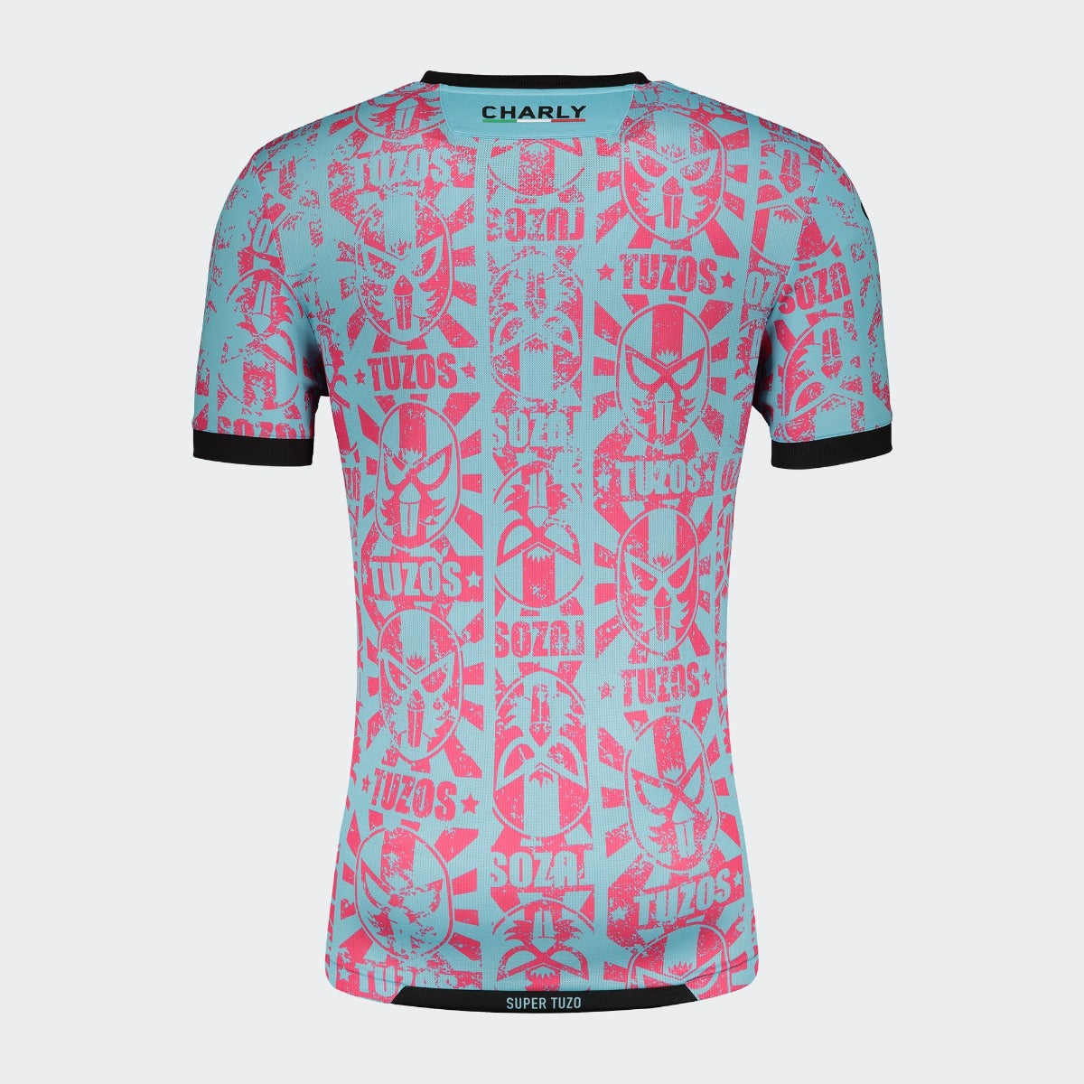 Charly 2021-22 Pachuca Third Jersey - Light Blue-Pink (Back)