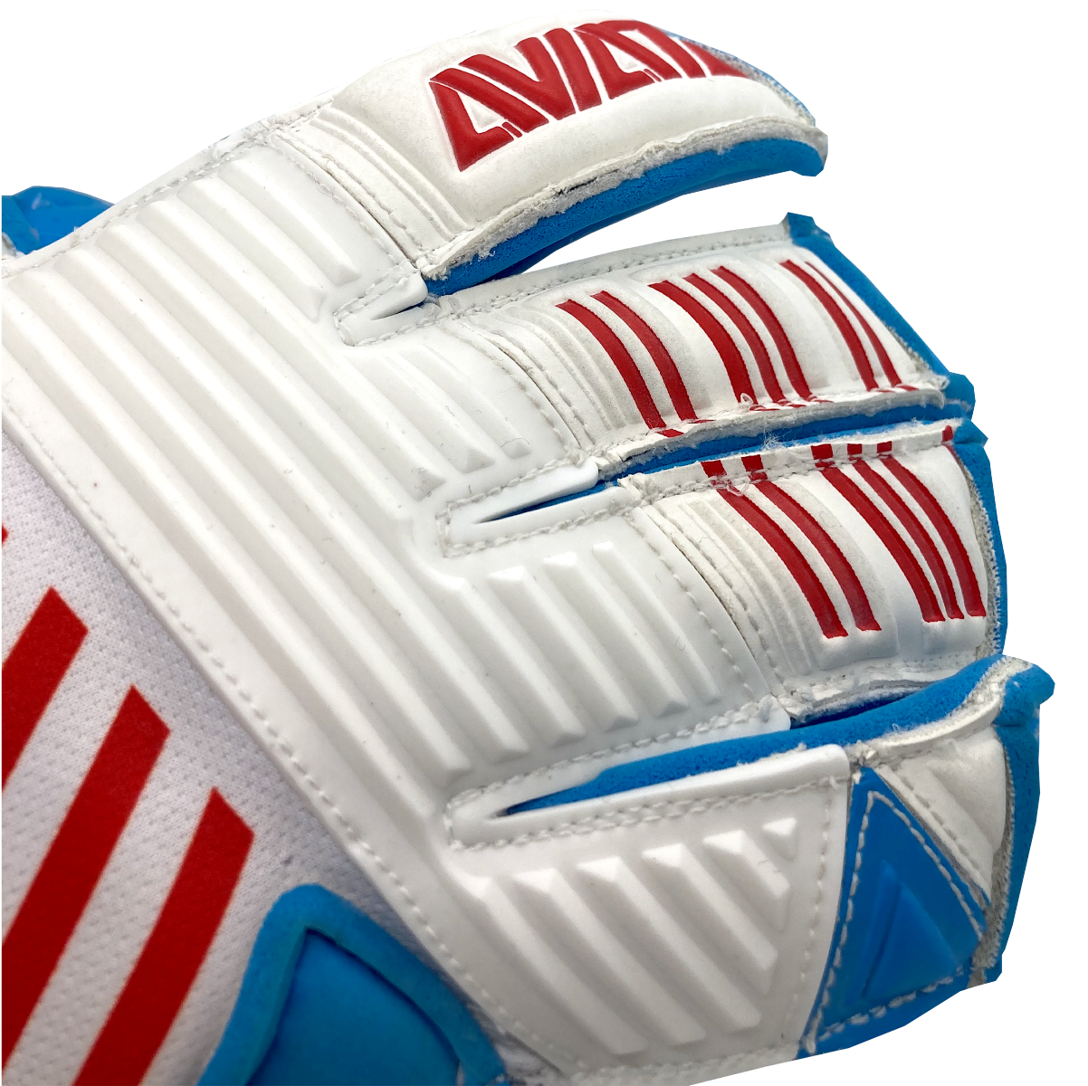 Aviata Stretta Feuer USA V7 Goalkeeper Gloves - White-Red-Blue (Detail 2)