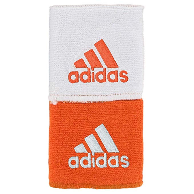 adidas Interval Reversible Wristband  Orange-White (Both Sides)