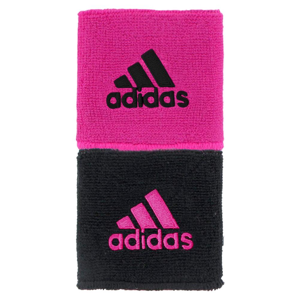 adidas Interval Reversible Wristband  Black/Pink (Both Sides)