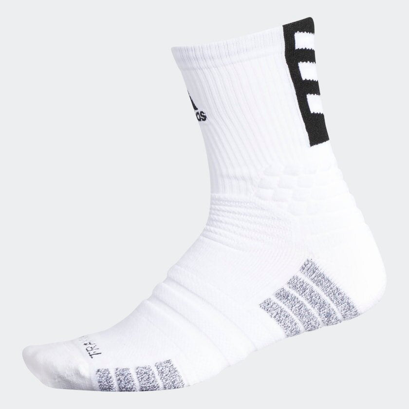 adidas Creator 365 Crew Socks White-Black (Front)