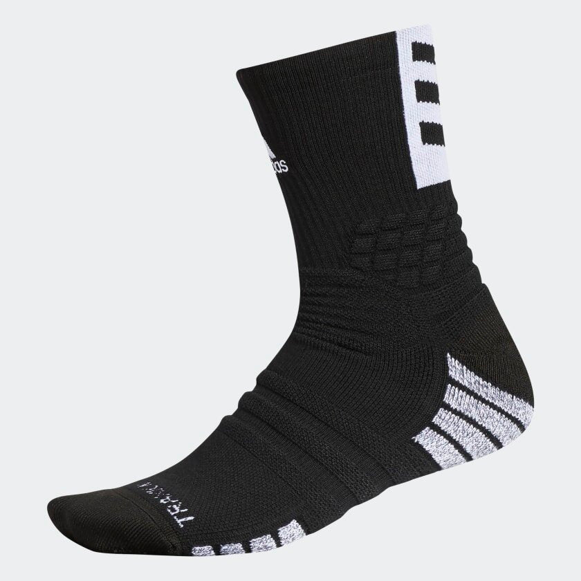 adidas Creator 365 Crew Socks Black-White (Front)