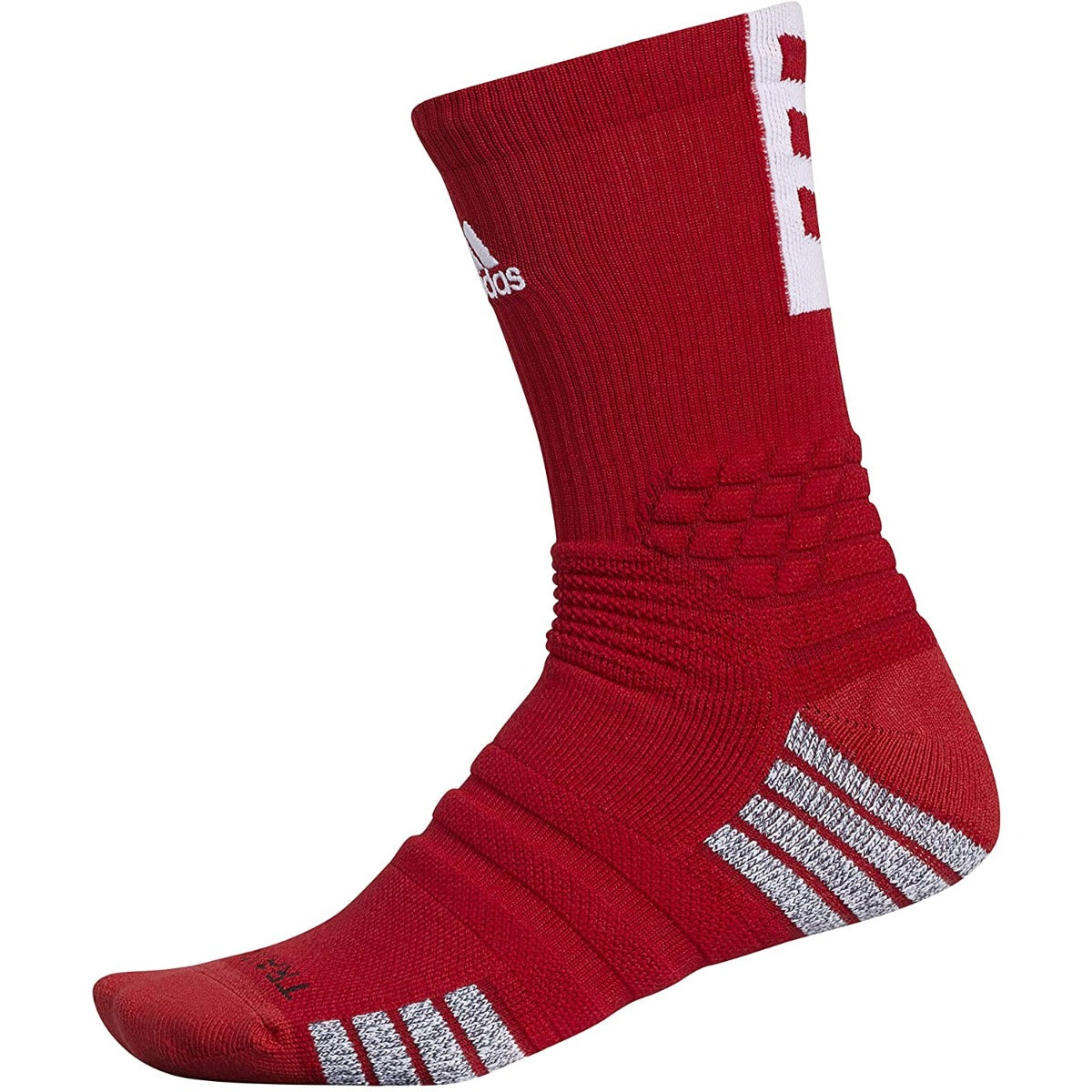 adidas Creator 365 Crew Socks Red-White (Front)