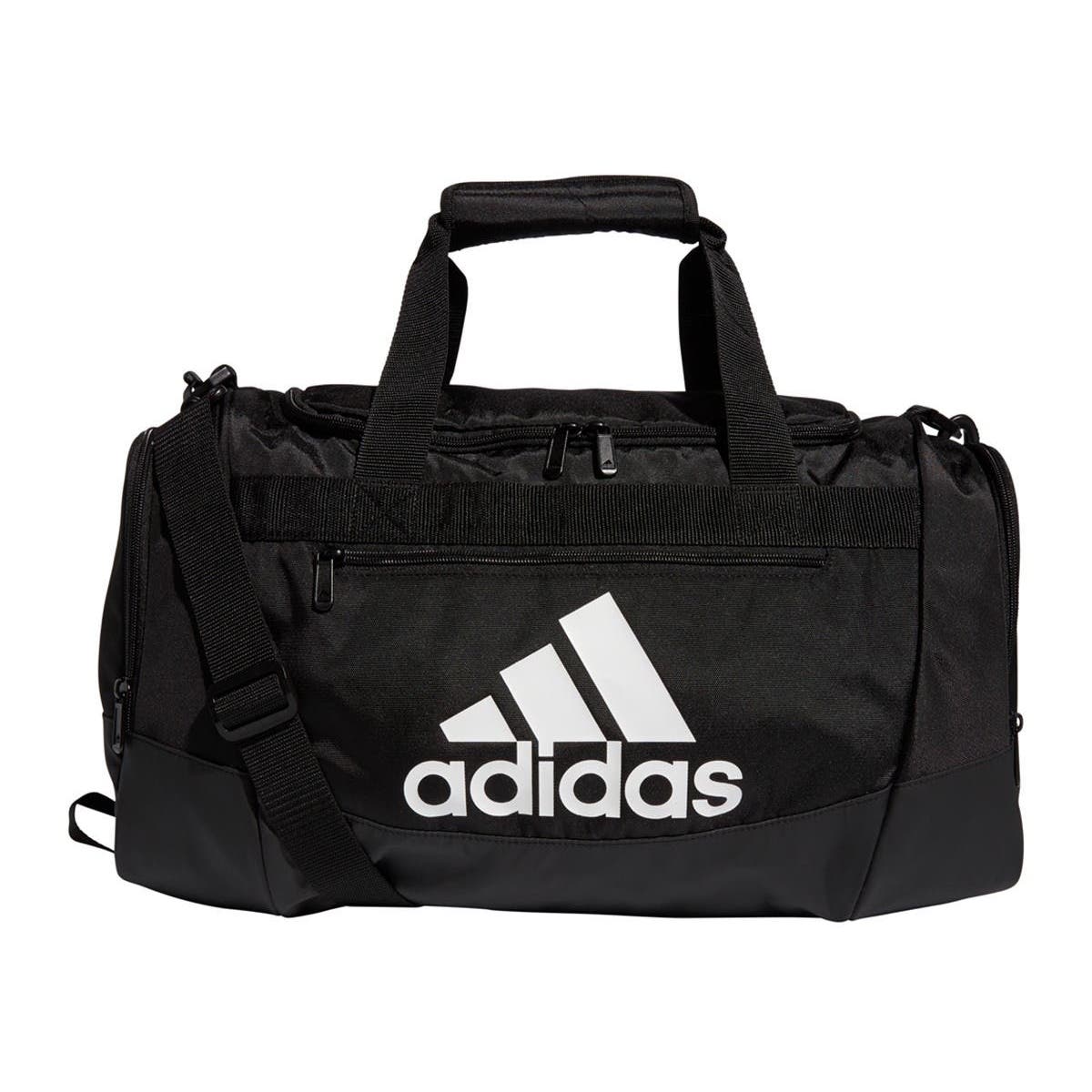 Adidas Defender IV Small Duffel Bag - Black-White (Front)