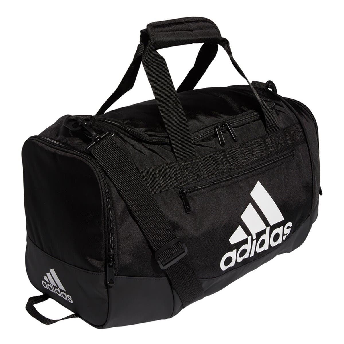 Adidas Defender IV Small Duffel Bag - Black-White (Diagonal)