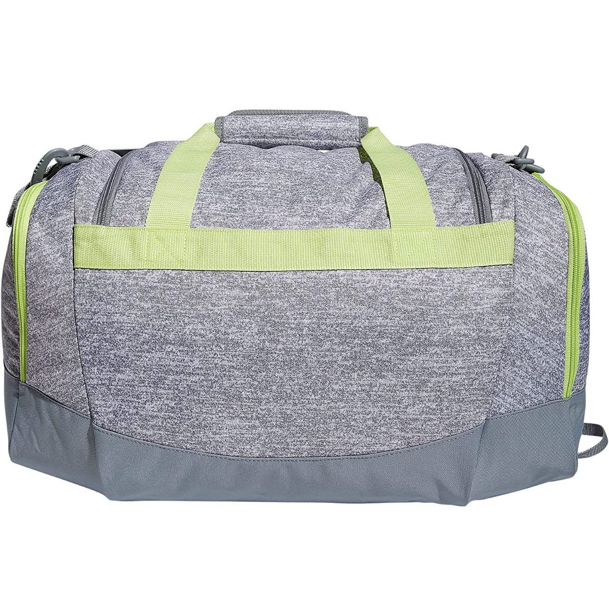 adidas Defender IV Small Duffel Bag - Grey-Lime Green (Back)