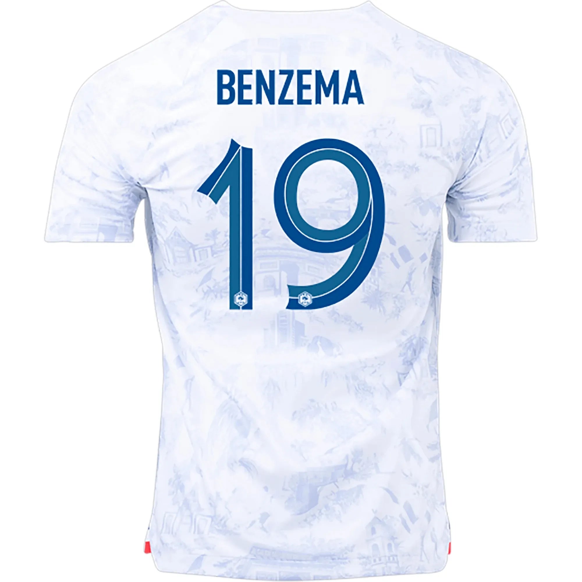 Nike 2022-23 France Away Jersey - White-Royal