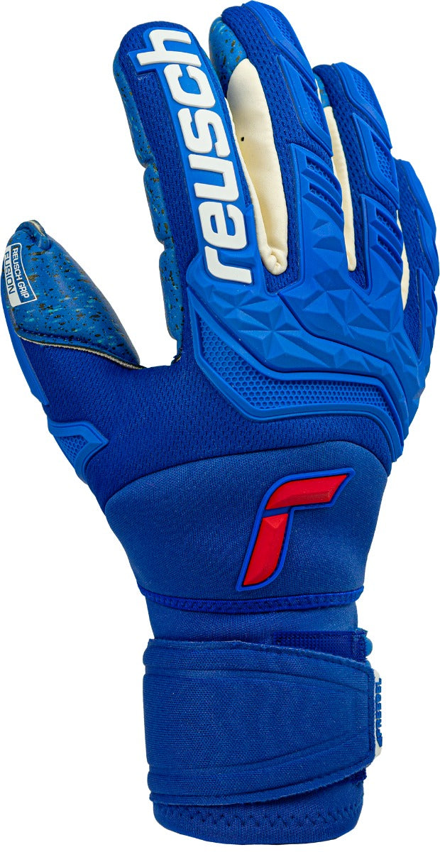 Reusch Attrakt Freegel Fusion Ortho Tech Goaliator Goalkeeper Gloves - Royal-White (Single - Outer)