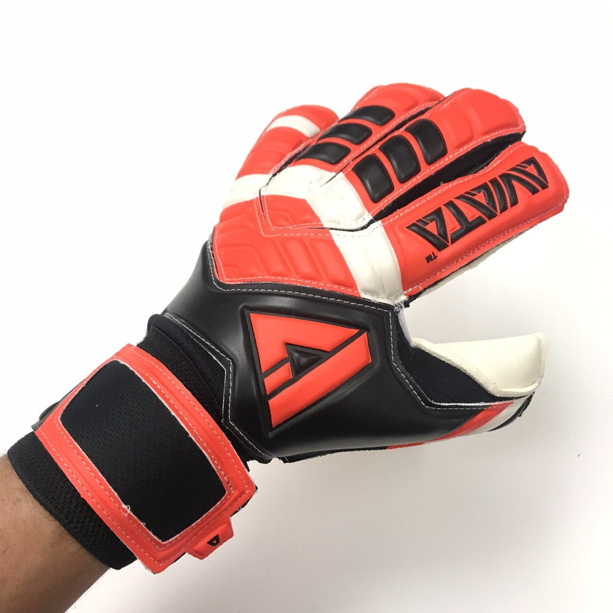 Aviata Light Bright Club Solar Shield Goalkeeper Gloves - Red-Black-White (Single)