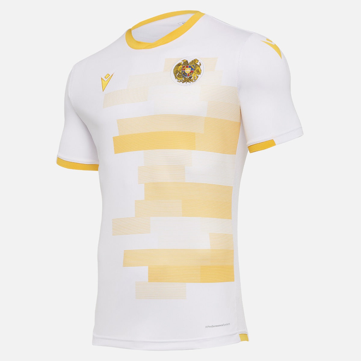Macron 2021-22 Armenia Third jersey - White-Yellow (Front)