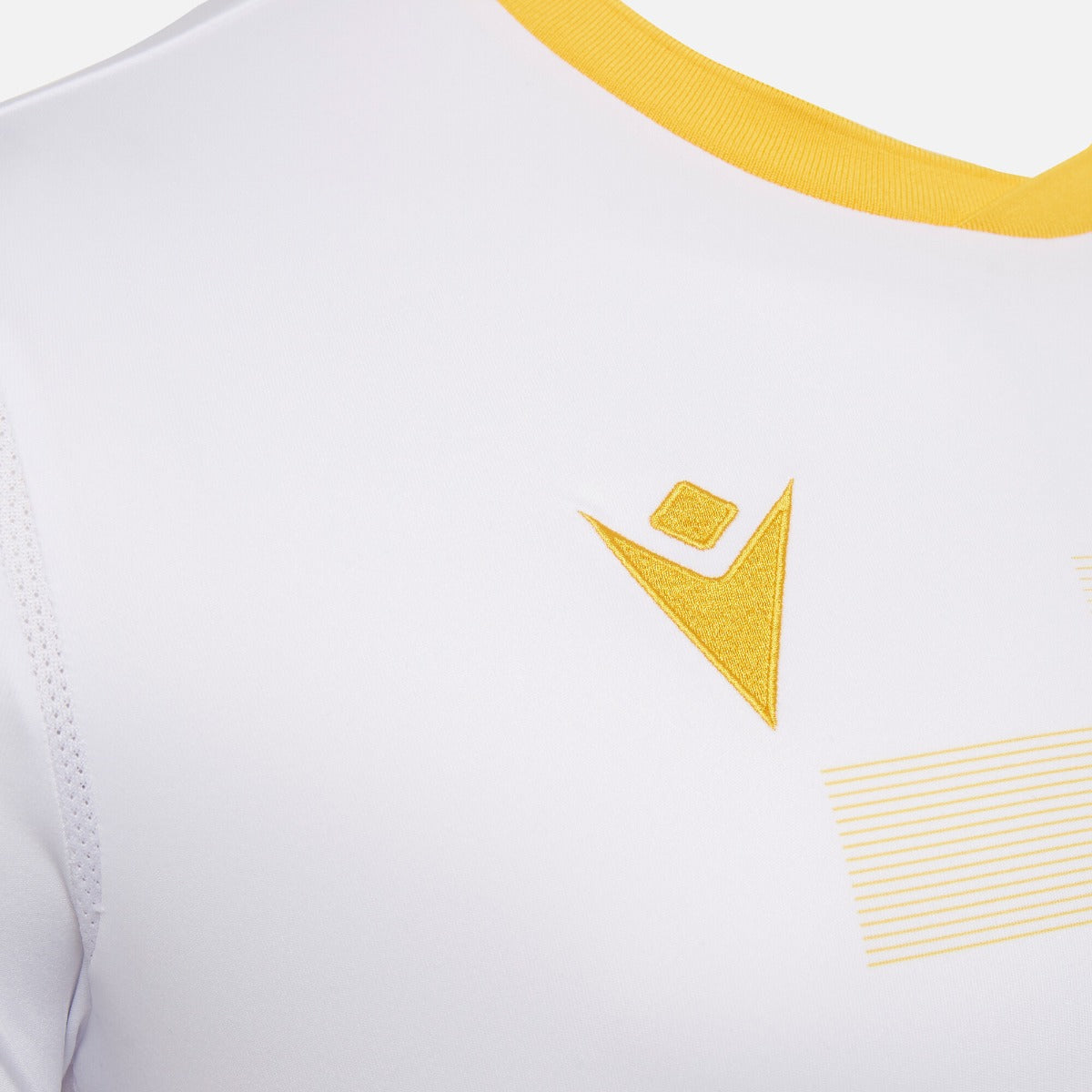 Macron 2021-22 Armenia Third jersey - White-Yellow (Detail 2)