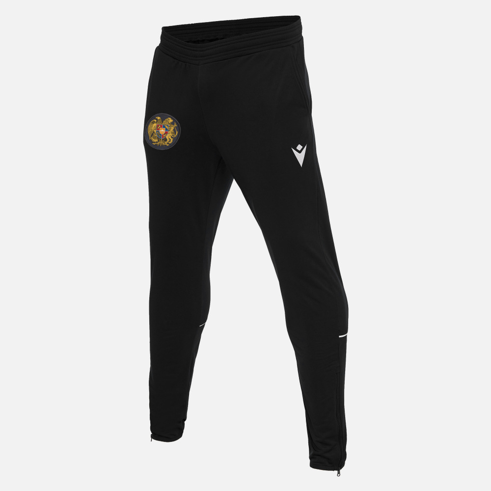 Macron 2022 Armenia Track Suit - Black-Dark Grey (Pants - Front)