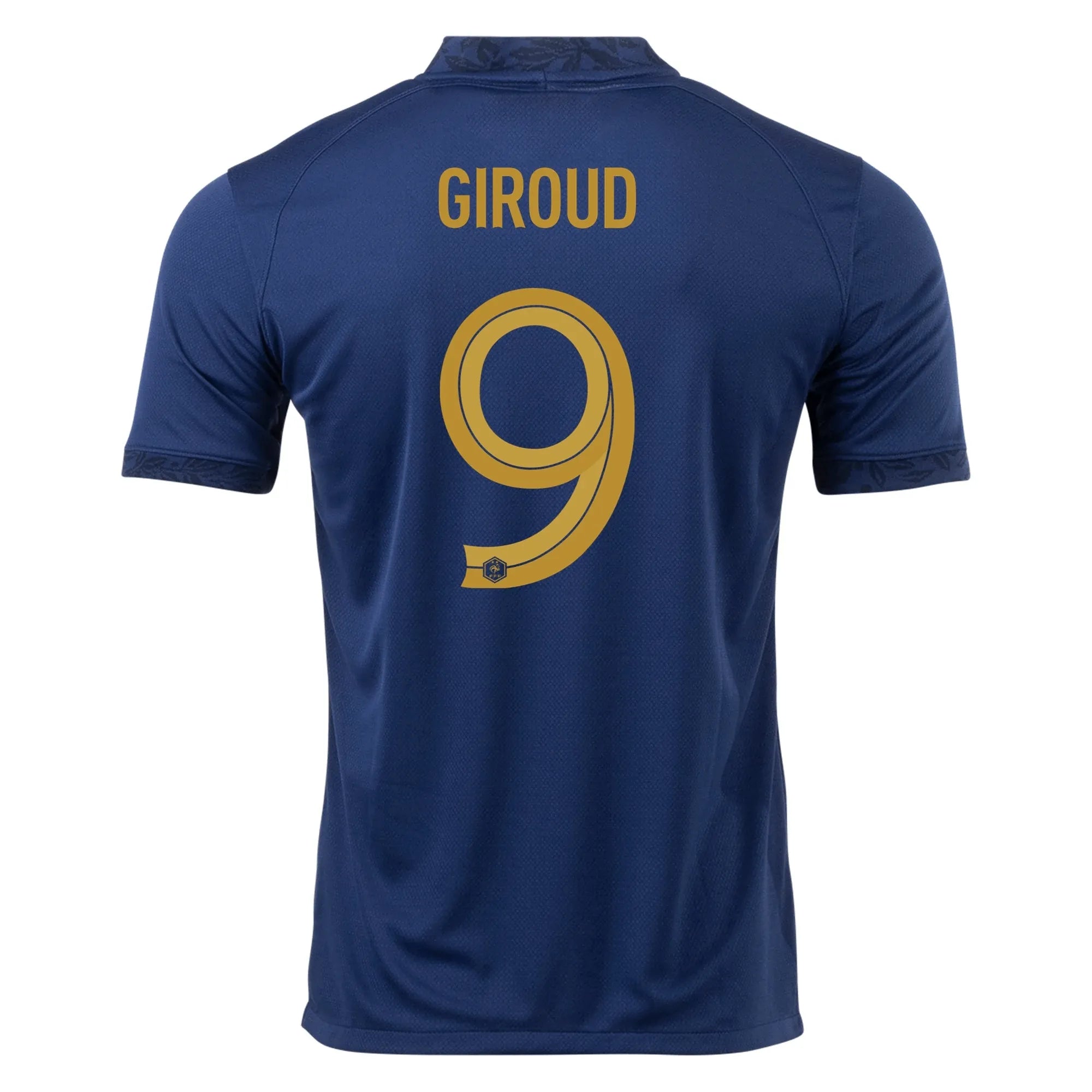 Nike 2022-23 France Home Jersey - Midnight Navy-Metallic Gold
