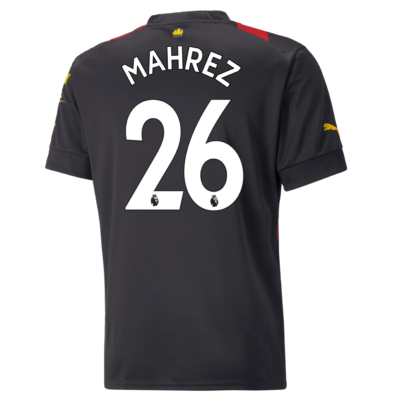 Puma 2022-23 Manchester City Away Jersey - Black-Red