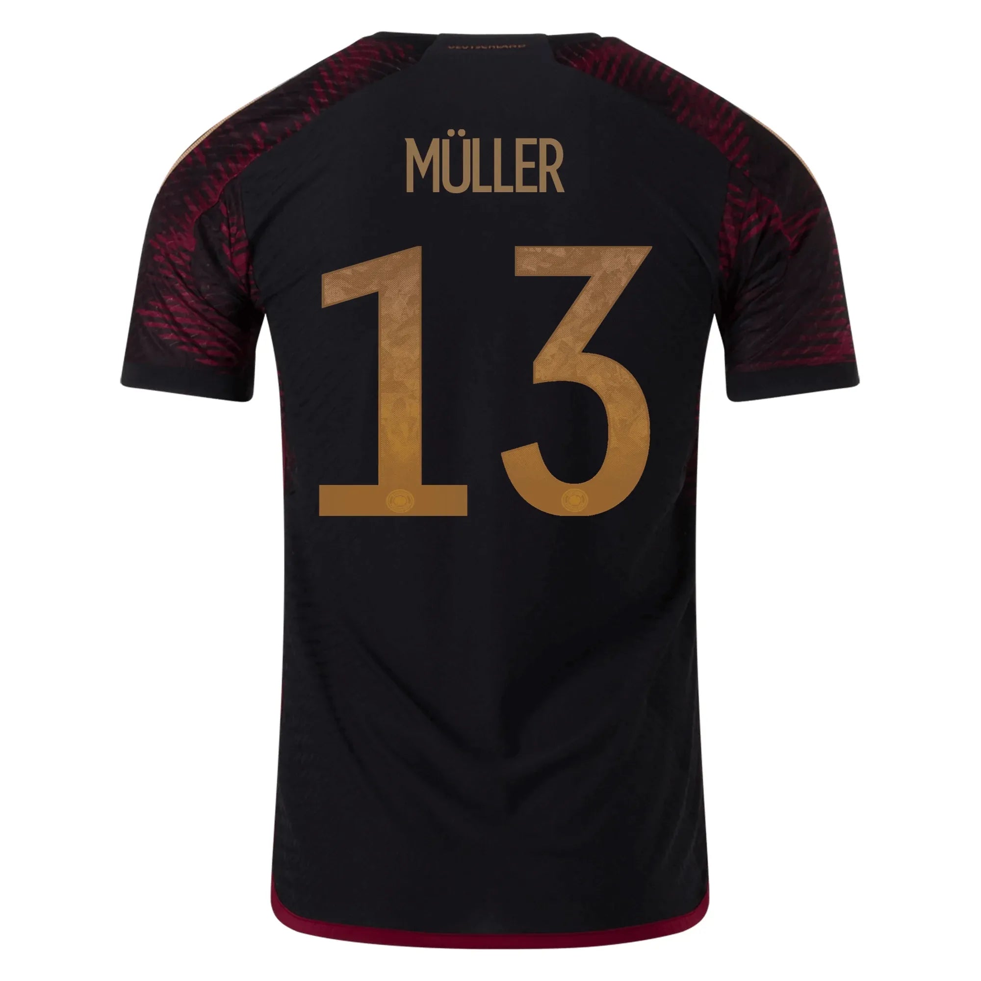 adidas 2022-23 Germany Away Authentic Jersey Black