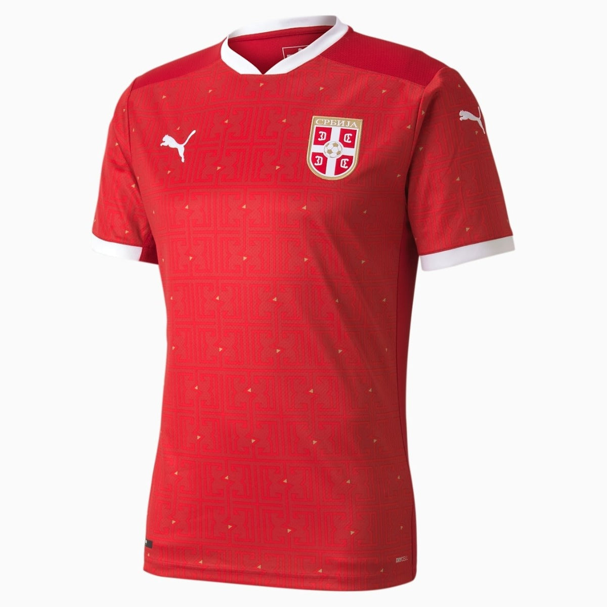 Puma 2021-22 Serbia Home Jersey - Red (Front)