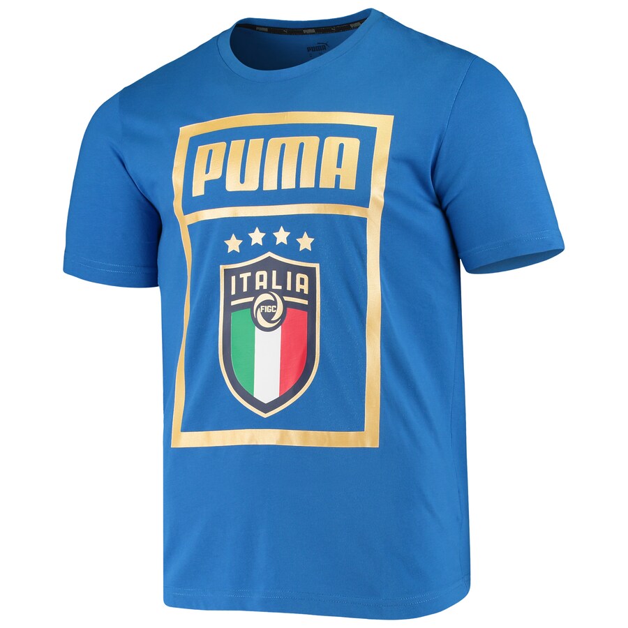 Puma 2020-21 Italy DNA Tee - Blue-Gold