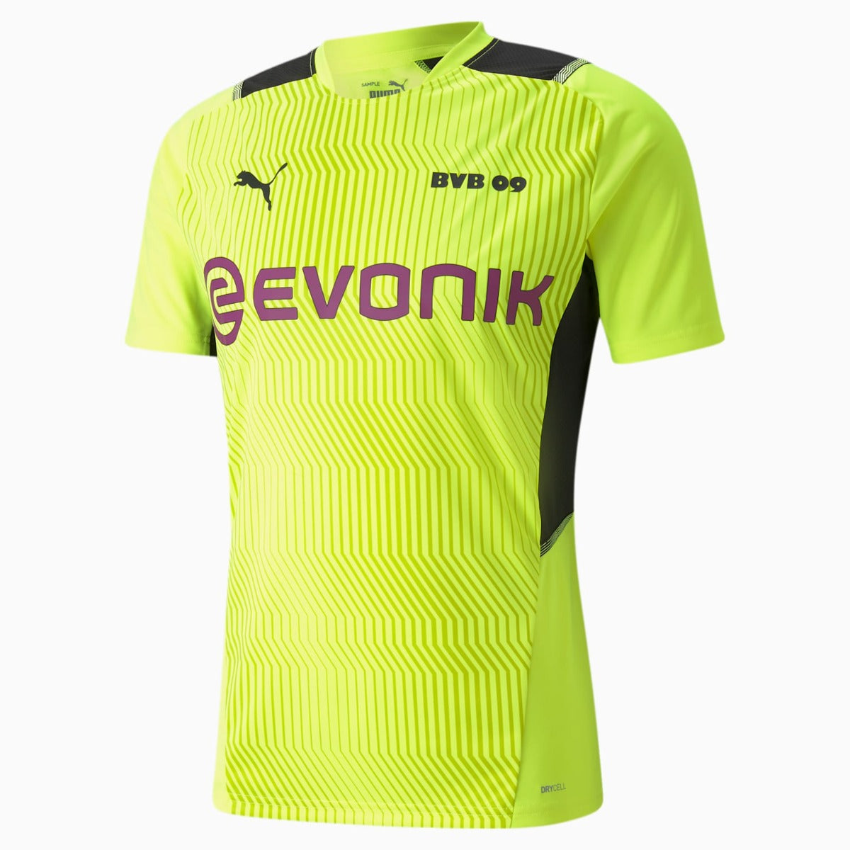 Puma 2021-22 Borussia Dortmund Training Jersey  - Safety Yellow-Black (Front)