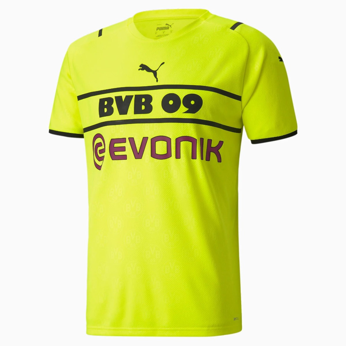 Puma Borussia Dortmund 2021-22 Third Cup Jersey - Safety Yellow-Black (Front)