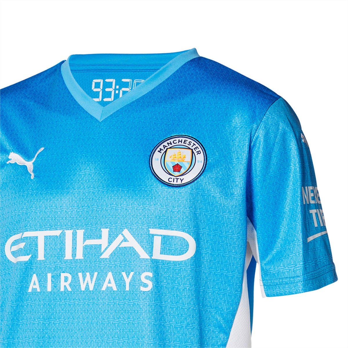 Puma 2021-22 Manchester City Home Jersey - Light Blue (Detail 1)