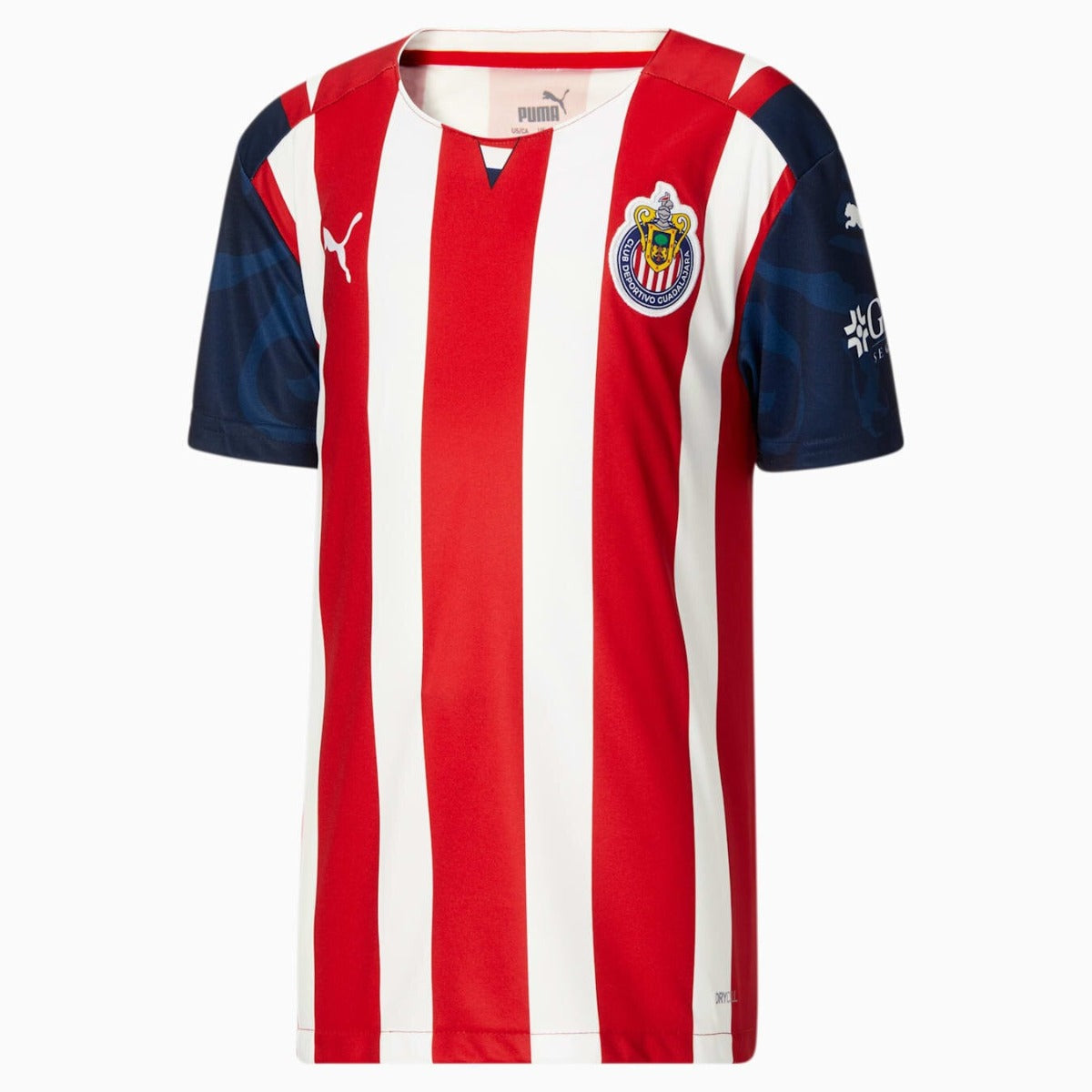 Puma 2021-22 Chivas Youth Home Jersey - Red-White (Front)
