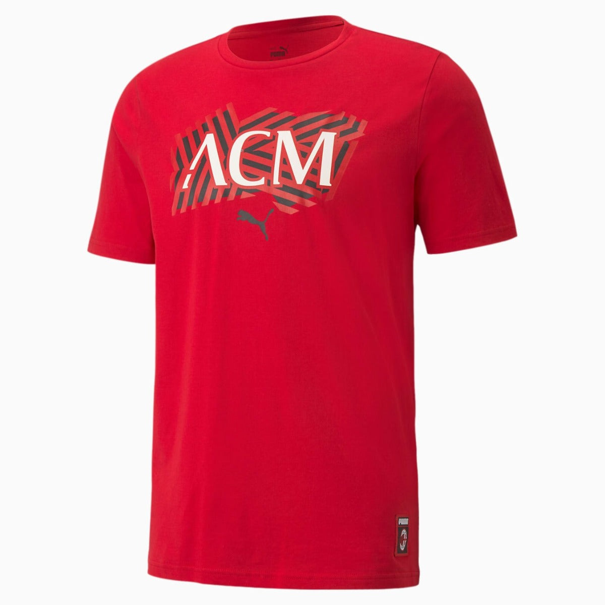 Puma 2021-22 AC Milan ftblCore Tee - Red  (Front)
