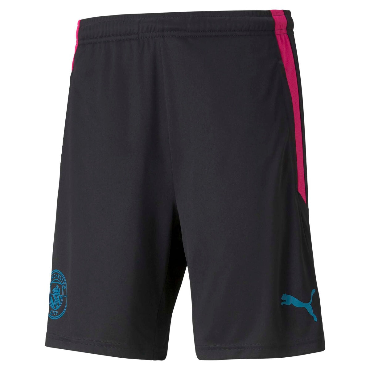 Puma Manchester City 2021-22 Training Shorts - Black-Pink (Front)