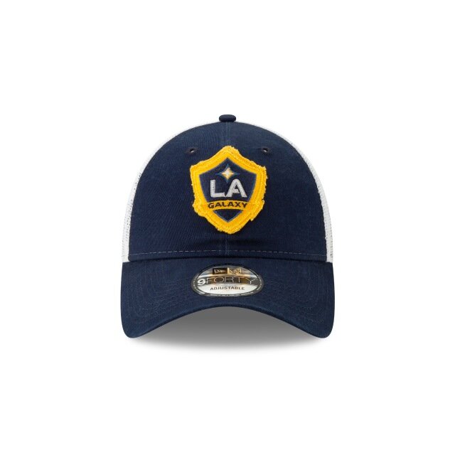 New Era LA Galaxy Team Trucker 940 Hat - Navy-White (Front)