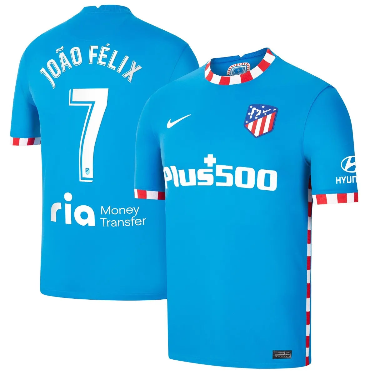 Nike 2021 22 Atletico Madrid Third Jersey Blue