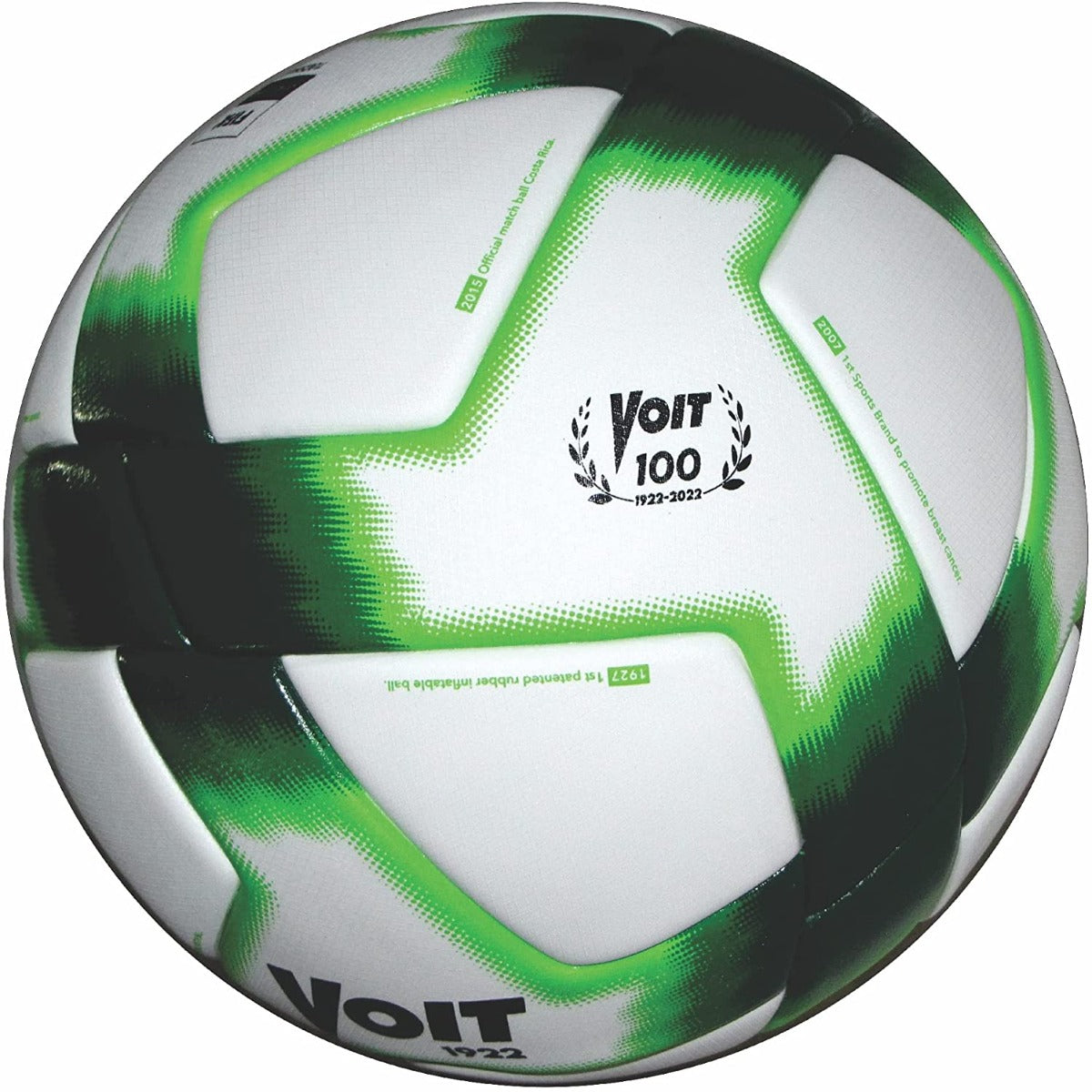 Voit Liguilla CL 2022 Official Match Ball FQP - White-Green (Back)