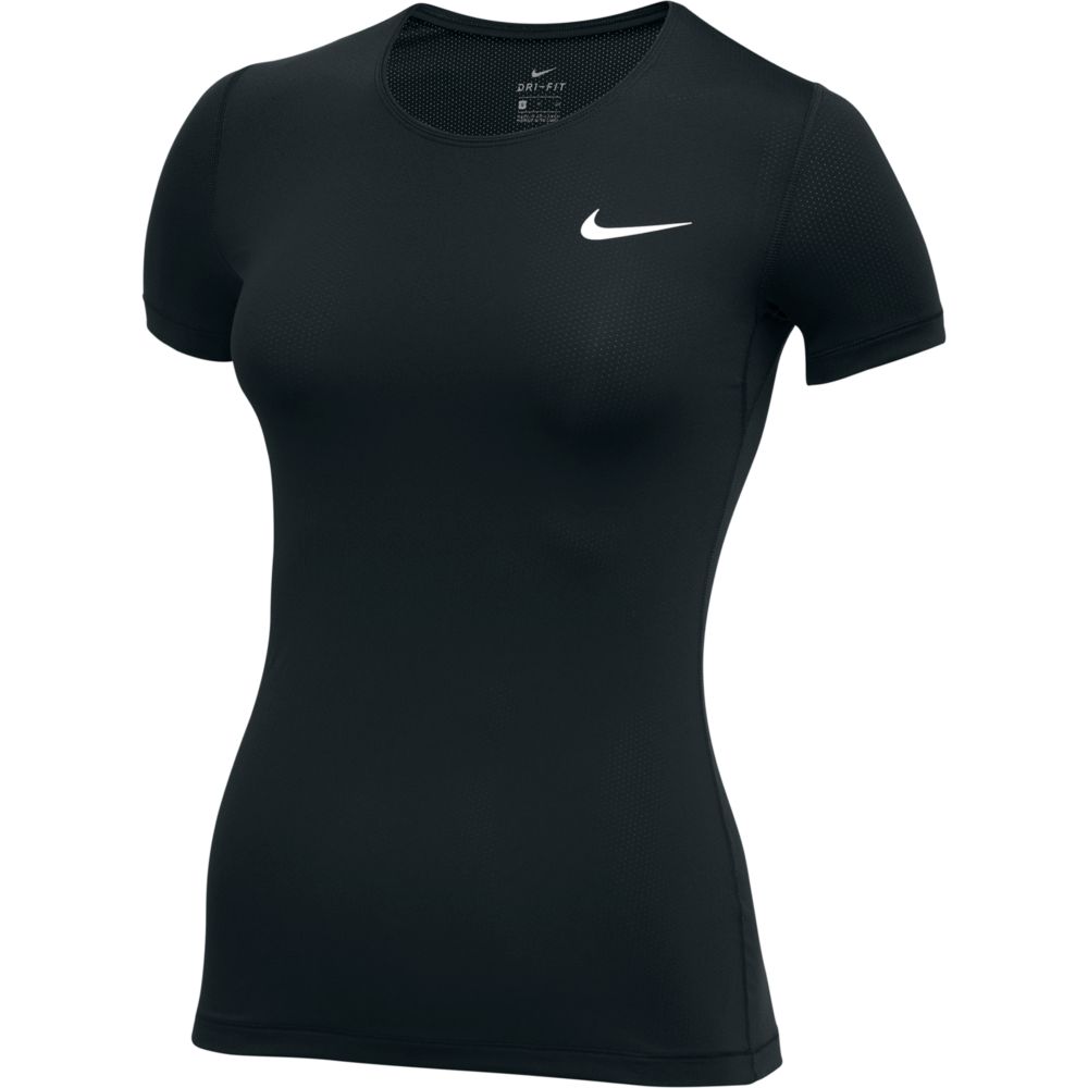 Nike Women's Mesh Short-Sleeve Pro Top