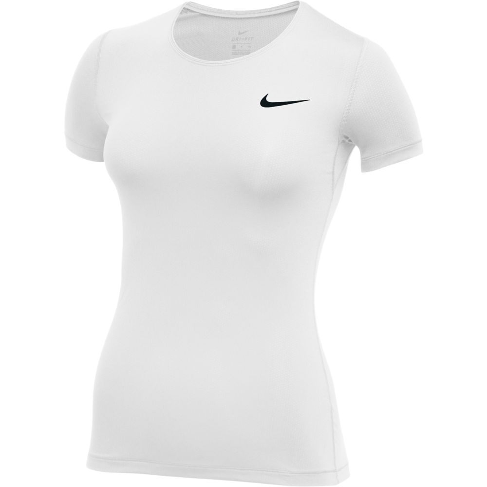 Nike Women's Mesh Short-Sleeve Pro Top