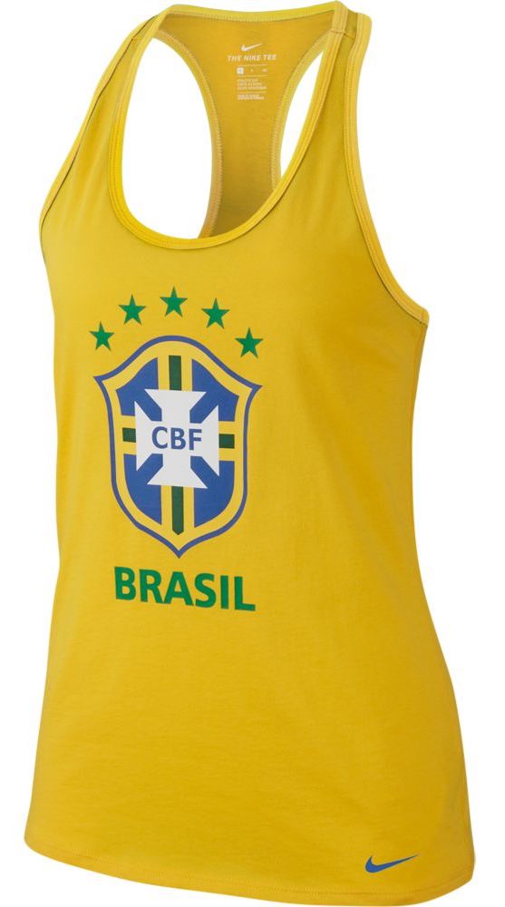 Nike Brasil 2018 Womens Tank Top - Yellow